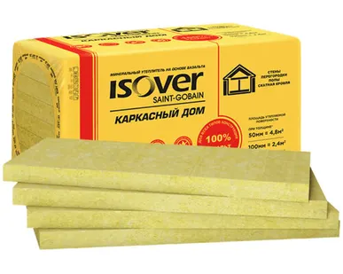 фото Утеплитель ИЗОВЕР Каркасный Дом 50х600х1000мм 8шт 4,8м2 0,24м3