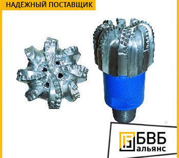 фото Долото буровое PDC алмазное 124мм 3 лопасти З-76