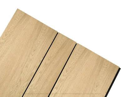 фото Шпонированные стеновые панели – Дуб, шпон - Черный - 3190 мм - Целая