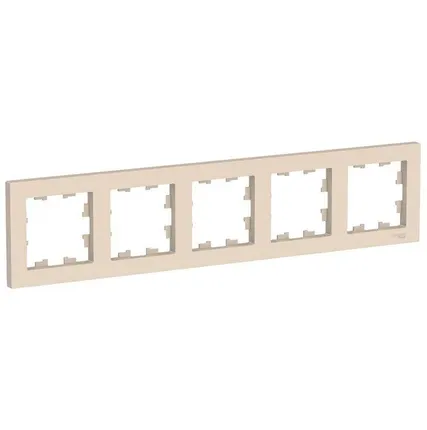 Фото №0 Рамка 5-м AtlasDesign универс. беж. SE ATN000205