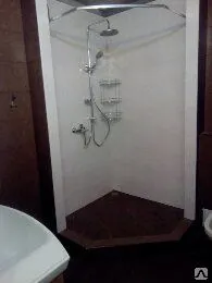 фото Душевая кабина из плитки, установка
