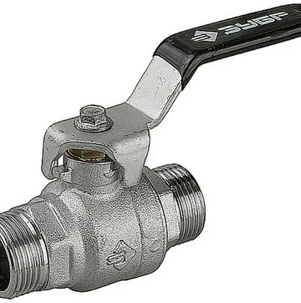 Фото №0 ЗУБР d 1/2″, ручка-рычаг, ″папа-папа″, полнопроходной шаровой кран (4-51322-C-1/2)