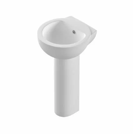 Фото №0 Умывальник с колонной SANITA LUXE Арт Люкс 48*48см