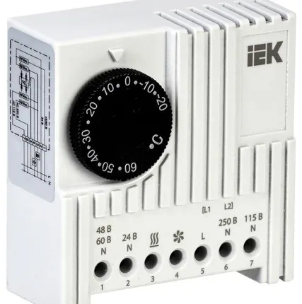 Фото №0 Термостат УККт от -20 до +60град.C NO/NC IEK YTT21-00-60-NO-NC