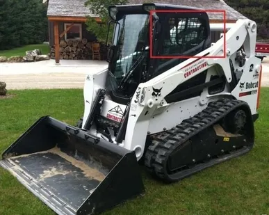 фото Стекло боковое верхнее левое(не подвижное) для BOBCAT T650 - T770