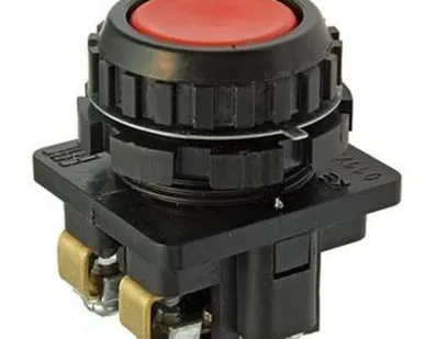 фото Кнопка КЕ-011 исполнение 2 красная 1НО+1НЗ 660/440В IP40