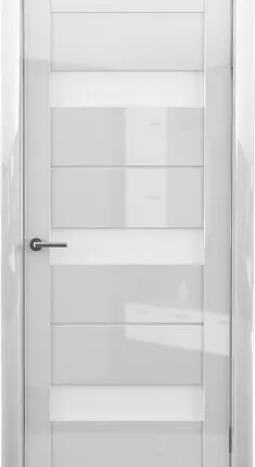 Фото №0 Межкомнатные двери ALBERO "ПРАГА" Глянец Белый/Белый Мателюкс (ДО)