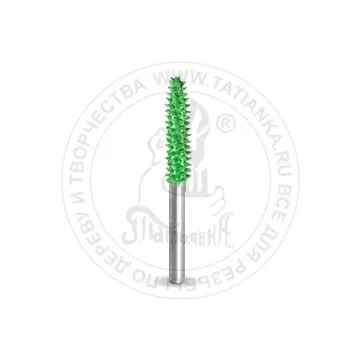 Фото №0 18T18-50 - Конус, Ø хвостовика 3,2мм, Ø фрезы X 3,2мм, L фрезы 22,2мм (coarse/зеленый)