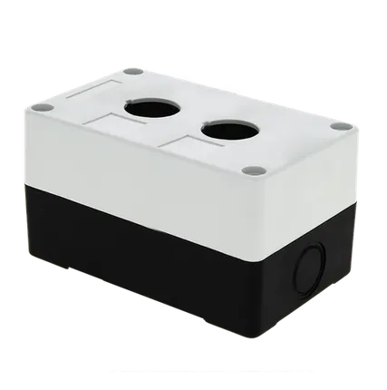 Фото №0 Корпус КП102 пластиковый 2 кнопки белый EKF PROxima c...