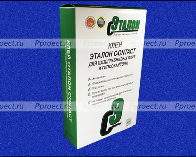 фото Эталон клей гипсовый монтажно-кладочный "Contact" 15кг
