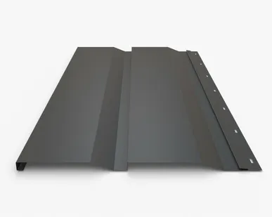 фото Сайдинг Металлический сайдинг «Корабельная доска» 0.45 мм RAL 7024, Графит