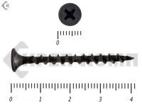 Фото №0 Саморез черный по дереву 3,5х41 Средняя фасовка (500шт)