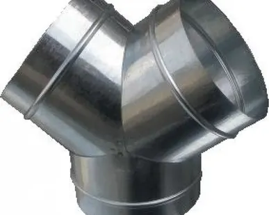 фото Тройник Y (штаны) из оцинкованной стали d 100