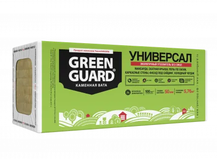 Фото №0 Минвата ТехноНИКОЛЬ GreenGuard Универсал, 35 плотность