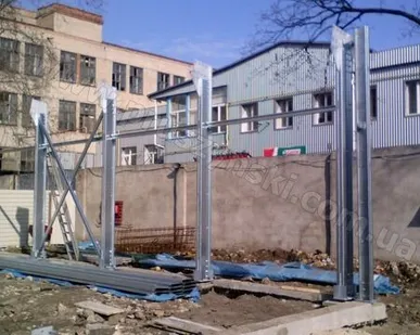 фото Монтаж колон ЛСТК