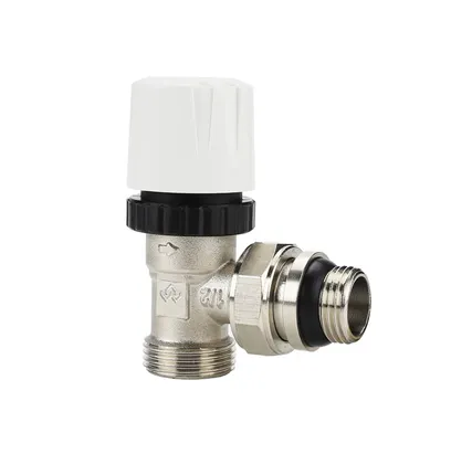 Фото №0 Клапан термостатический угловой 1/2" x 3/4" Ek н.р.-н.р. Varmega под термостатическую головку М30х1,5 с самоуплотняющимся полусгоном