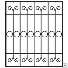 Фото №0 Кованая решетка оконная Р-38