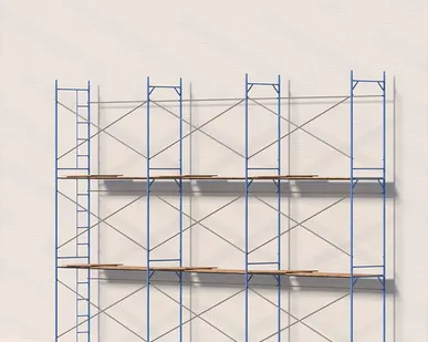 фото Леса рамные строительные ЛРСП-40 6х9 м (2 яруса под настил)