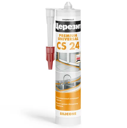 Фото №0 CS24 Ceresit Герметик универсальный прозрачный 280мл