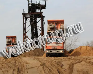 фото Песок карьерный