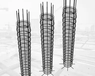фото Арматурные каркасы БНС - для буронабивных свай;