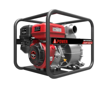 фото Бензиновая мотопомпа для сильнозагрязнённой воды A-iPower AWP100TX