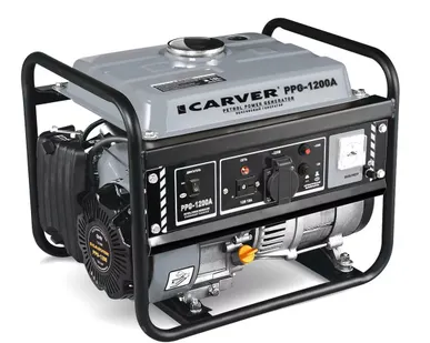 фото Бензиновый генератор Carver PPG-1200A, 0.9/1.05 кВт, 220 В, ручнйо стартер, бак 6 л