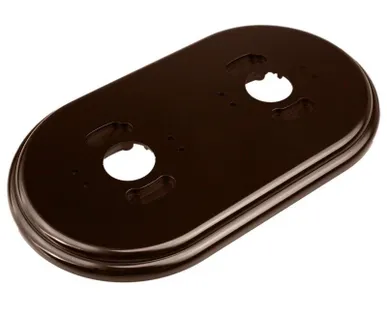 фото Рамка 2-м R пластик корич. Bironi RF1-620-22