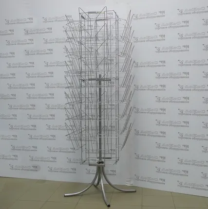 Фото №0 Стойка для газет А3, вращающаяся 32 ячейки, L=1800мм