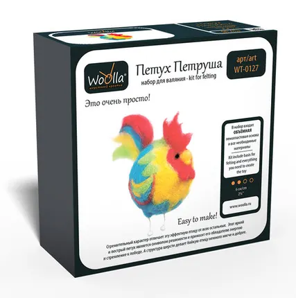 Фото №0 "Woolla" WT-0127 "Петух Петруша" набор для валяния .