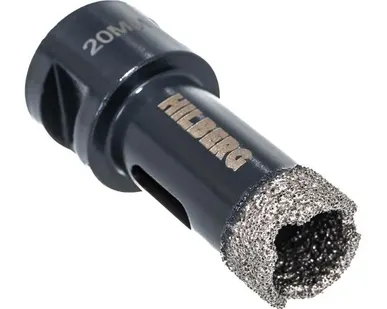 фото Коронка алмазная 20 мм с воском Super Hard, Hilberg