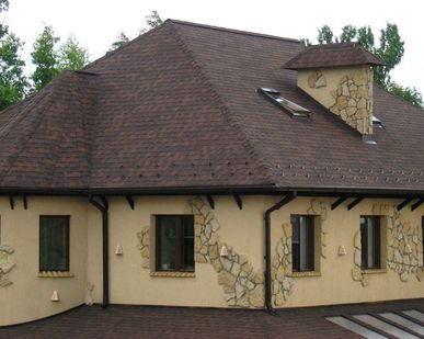 фото Мягкая битумная черепица Shinglas Кантри, Алабама, гибкая кровля