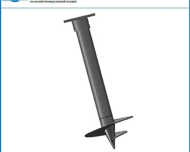 фото Свая винтовая стальная (СВС) 168мм