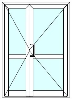 Фото №0 Дверь алюминиевая внутренняя "холодная" Вариант 10