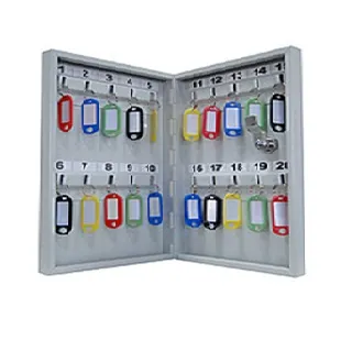 фото Ключница цельнометаллическая 20 ключей с брелками