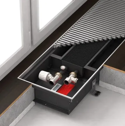 Фото №0 Внутрипольный конвектор Varmann (с Вентилятором) с решеткой 230*75*1250