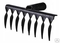 Фото №0 Грабли 10 зубьев витые