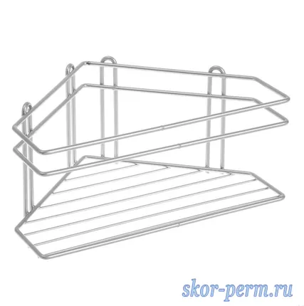 Фото №0 Полка для ванны угловая глубокая