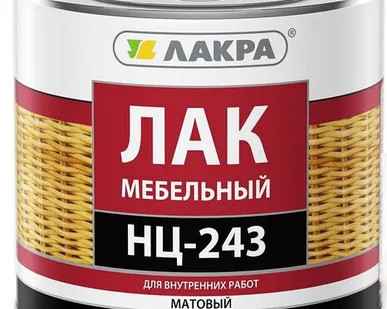 фото Лак ЛАКРА Лак для отделки мебели ЛАКРА НЦ-243 1,7 кг матовый