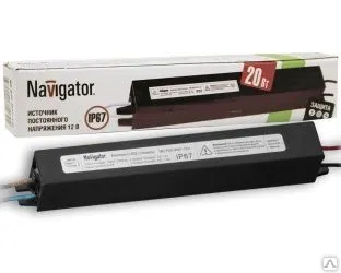 фото Драйвер светодиодный LED 20w IP67 12v. (71470 ND-P-IP67) Navigator