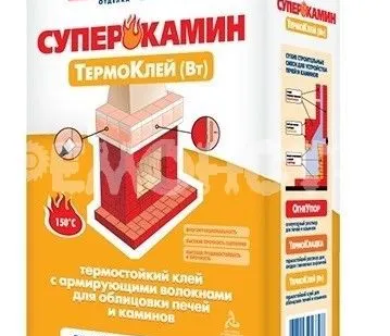 фото Клей термостойкий 5кг ПЛИТОНИТ СуперКамин ТермоКлей (224)
