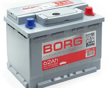 фото Аккумулятор BORG Premium 62 Ач о.п.
