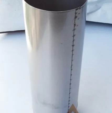 Фото №3 Труба голая D150 мм L = 0,35 м (нерж. 0,8 мм AISI 304)