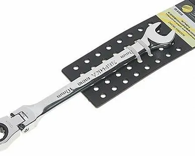 фото Ключ комбинированый 10мм трещоточный шарнирный ЭВРИКА 61010H