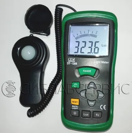 Фото №0 Люксметр DT-1308 (0...300000 Лк) освещение