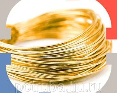 фото Латунная проволока 0,5 мм Л63П