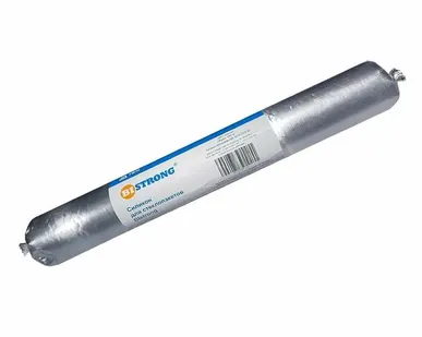 фото Силикон "Bistrong" для стеклопакетов 690 гр чёрный