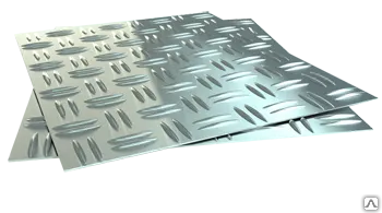 фото Лист рифленый 4x1500x6000 чечев н/обр