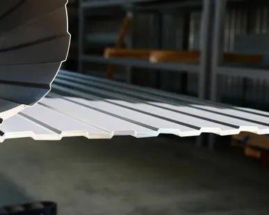 фото Профлист С-8 / графитовый серый / 0.45 мм. - RAL 7024 / Графитовый серый - Глянцевая - с ЛКП - Первый - С-8 - Индивидуальные - Опт (от 100 листов / от 200 м.пог.)