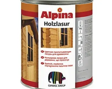 фото Пропитка Пиния Alpina Holzlasur 0,75 л